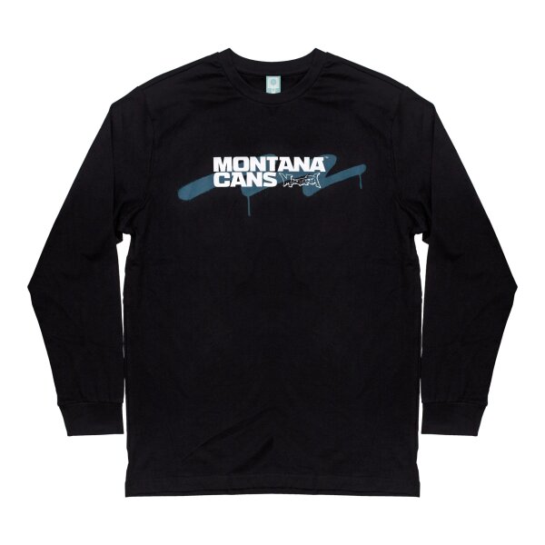 Montana Longsleeve - Logo ZigZag Line Black L