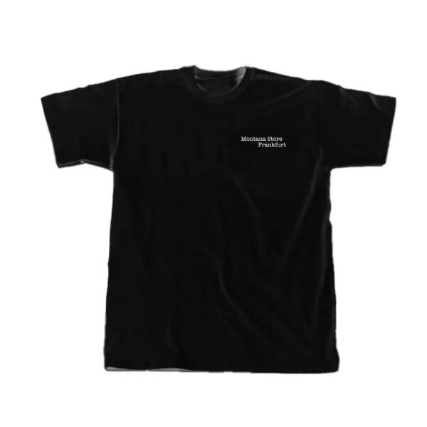 Frankfurt Adler Schwarz Backprint Weiss T-Shirt M