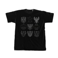 Frankfurt Adler Schwarz Backprint Weiss T-Shirt M