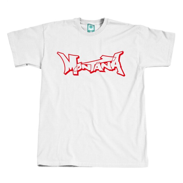 Montana T-Shirt - White / Red L
