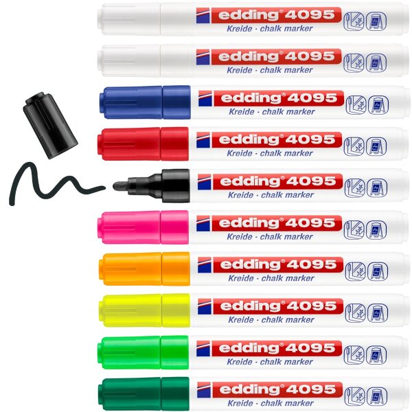 edding 4095/10 Kreidemarker - 10er Set