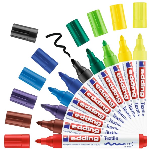 edding 4500/10S Textilmarker - 10er Set