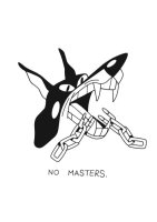 No Masters by Lugosis Screenprint