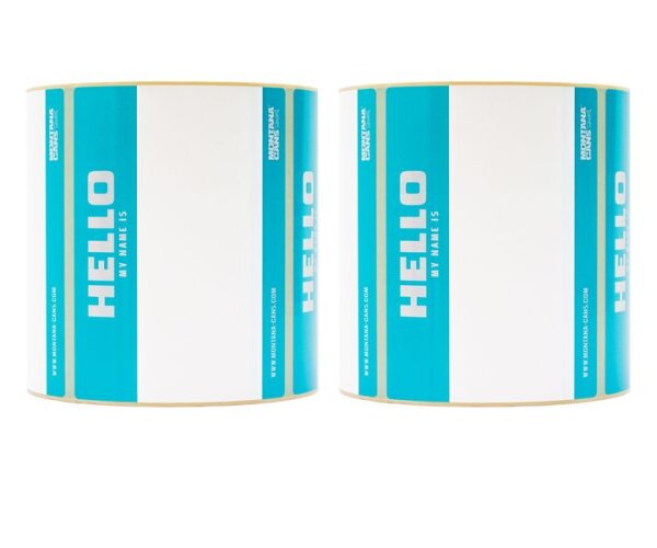 Sticker Hello My Name 500St. Rolle